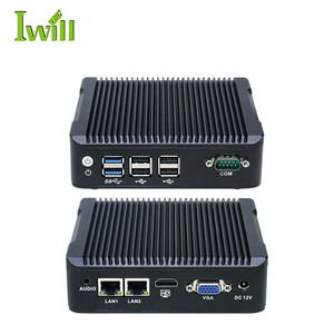 Nano Pc Box Mini Pc J1900 Win10 Rts Factory Barebone <strong>System</strong> Linux 2*RJ45 LAN <strong>Embedded</strong> Micro <strong>Computer</strong> - Product Image 1