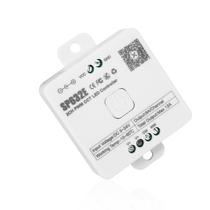 SP632E APP Control PWM CCT <strong>Led</strong> Music <strong>Controller</strong> 2CH Adjustable Color Temperature and Brightness for Tunalble Color <strong>Led</strong> Strip