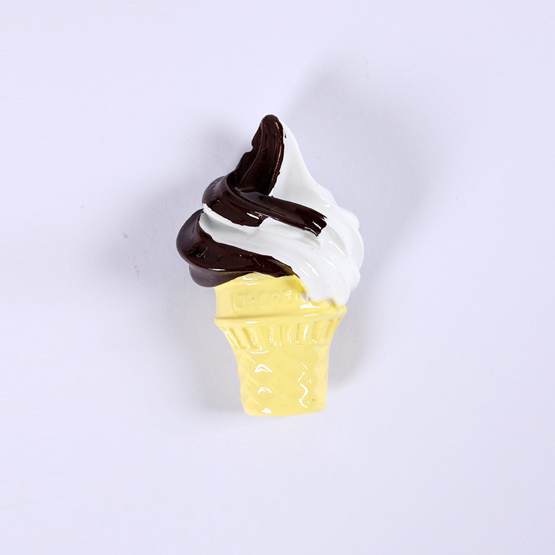 Helado doble de chocolate