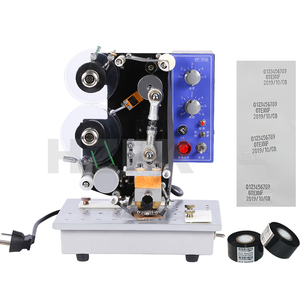 HZPK HP-241B Semi Automatic Cardboard Bag Hot Stamping Foil Cheap Plastic Bag Date Ribon Code <strong>Coding</strong> Printing Machine - Product Image 1