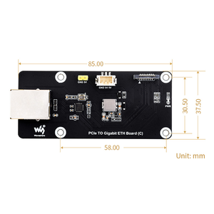 Placa adaptadora Raspberry Pi 5 PCIe a Gigabit Ethernet Placa adaptadora dedicada PI5 compatible con el controlador Raspberry Pi OS gratis - Product Image 5