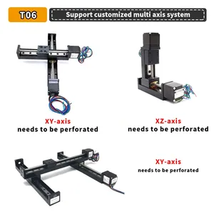 <span class=keywords><strong>CNC</strong></span> Guía de riel lineal Etapa Tipo T Mini Motor paso a paso Actuador lineal 50-200mm Carrera Mesa deslizante y Motor paso a paso Nema11 - Product Image 5