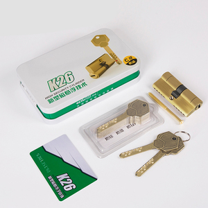 JIXIN Cerradura de Puerta de Doble Cara Antirrobo de Alta Seguridad, Cilindro Operado con Llave para Prevención de Incendios, Llave de Ordenador Antirotura - Product Image 3