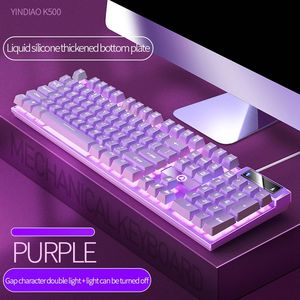 K500 104 Keys Wired <strong>Keyboard</strong> Mixed Color Usb Pc <strong>Computer</strong> Rgb Backlit Mechanical Feel Gaming <strong>Keyboard</strong> for Office and Gamer - Product Image 6