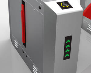 Puerta automática robusta de la barrera de la aleta del sistema del control de acceso del torniquete peatonal - Product Image 6