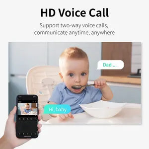 スマートホームセキュリティワイヤレスモバイルAPPHDビデオ監視パンチルト自動回転トラッキングカム屋内ネットワークWiFiIPカメラ - Product Image 6