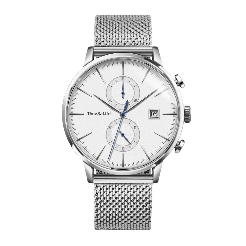 White Dial & Mesh Bracelet