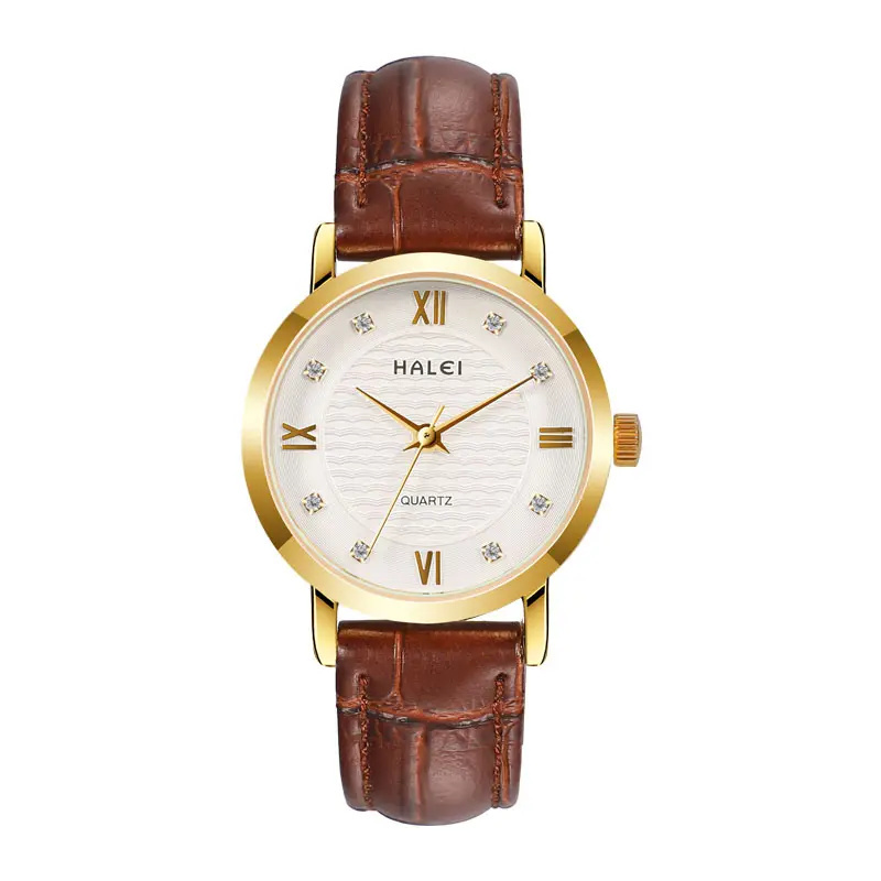 Marron et Or Blanc