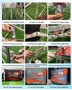 Feamont siêu backlit Led hộp Đèn tùy chỉnh căng thẳng vải hiển thị cho triển lãm & gian hàng bán lẻ triển lãm thương mại thiết bị - Product Image 6