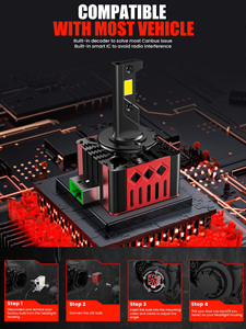 Zongyue D1S HID <span class=keywords><strong>Xenon</strong></span> Led Đèn Pha Bóng đèn 6500K sáng D1S D2S D4S d5s D8S D1S LED bóng đèn 130 Wát - Product Image 3