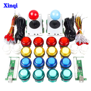 4 giocatori classico DIY Arcade Kit Encoder USB per PC controlli giochi 5V LED pulsanti per console per videogiochi Mame Raspberry Pi