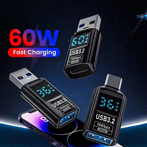 อะแดปเตอร์แสดงผลดิจิตอล3.2 USB โลโก้ OEM ตัวแปลง USB ตัวผู้เป็น USB ตัวเมีย10กิกะบิตชาร์จข้อมูลได้อย่างรวดเร็วสำหรับแล็ปท็อปพีซี - Product Image 2