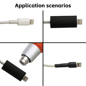 Tự làm màu đen đỏ không thấm nước 48V dây cáp điện bọc Kit Set nhiệt co ngót PE vật liệu cách nhiệt ống bảo vệ cáp - Product Image 6