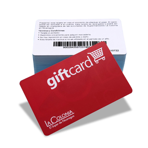 Impresión personalizada LOGO PVC Plástico Scratch Voucher Tarjeta de regalo con código de barras y código QR - Product Image 1