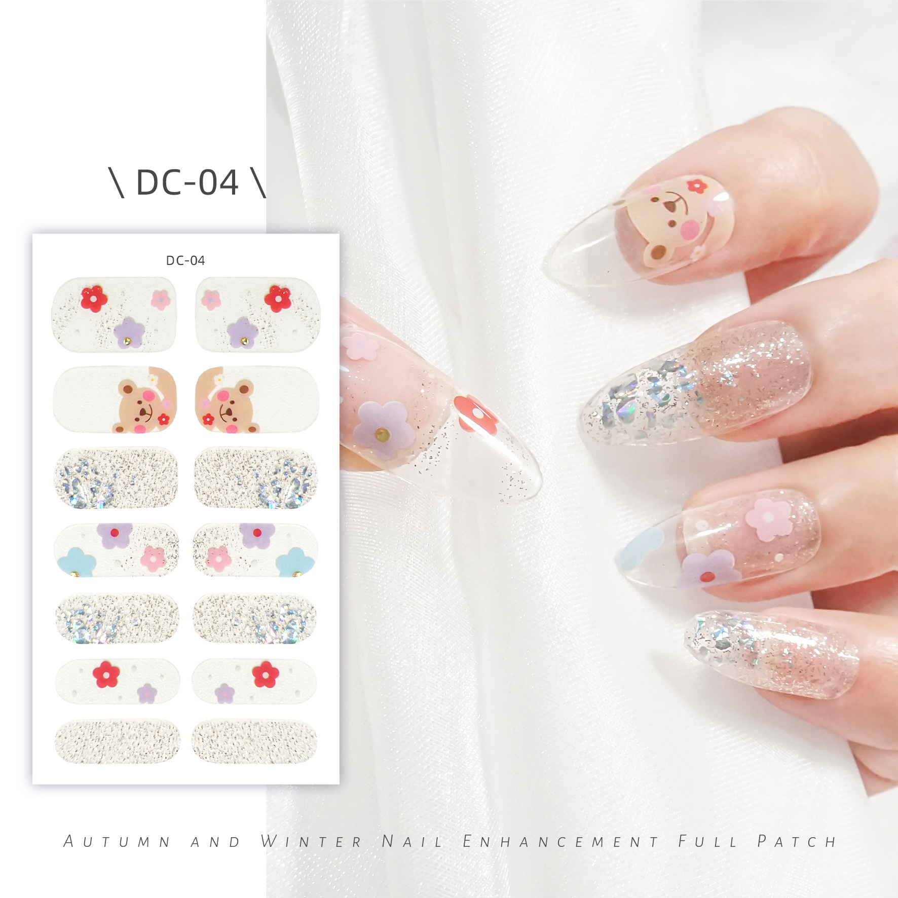 สติกเกอร์ตกแต่งเล็บ DC - 04