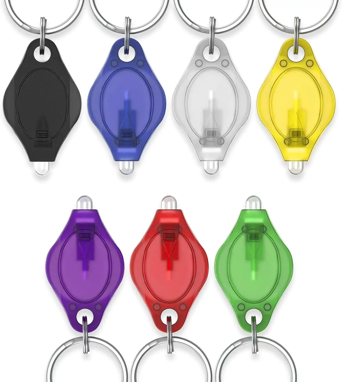 LED Keychain Flashlight Mini LED Keychain Light 12 Lumen Portable Ultra Bright Battery Powered Key Ring Torch
