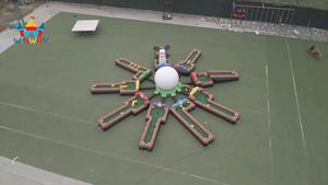 Bir yuvarlak <span class=keywords><strong>9</strong></span> delik şişme Mini Golf oyunu oyna şişme <span class=keywords><strong>9</strong></span> delik çılgın golf sahası