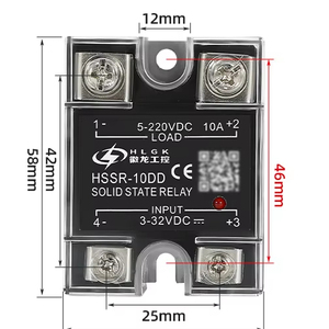 SSR CE 3-32VDC 24-480VAC DC Control AC 2 entradas 2 salidas 24V Dual Power Zero Cross Relé de estado sólido con indicador LED - Product Image 4