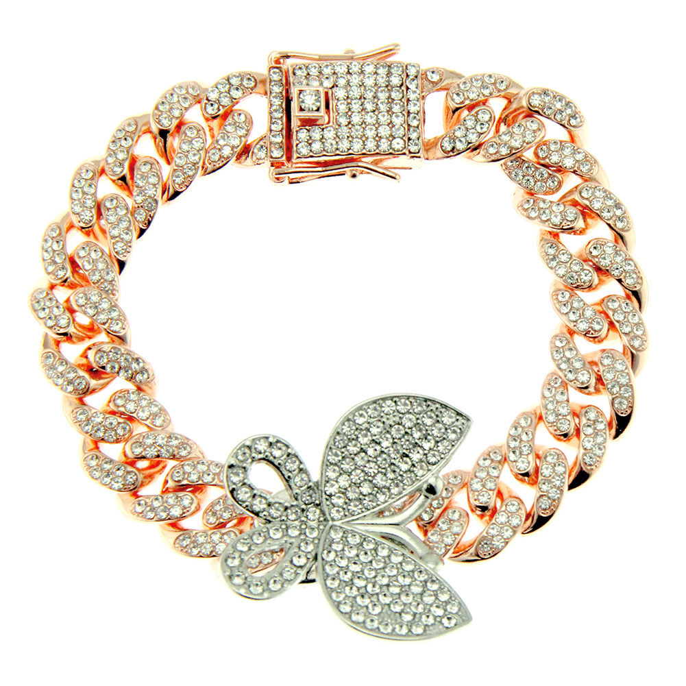 Rose Gold and Silver Butterfly