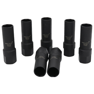 17Mm 20.5Mm <span class=keywords><strong>7</strong></span> Điểm Ổ Cắm Chống Trộm Bánh Xe Khóa Chìa Khóa Siêu Mỏng 1/2 "Ổ Đĩa CR-MO Ổ Cắm Cho Xe Rim Lốp <span class=keywords><strong>Lug</strong></span> <span class=keywords><strong>Nut</strong></span> - Product Image 1