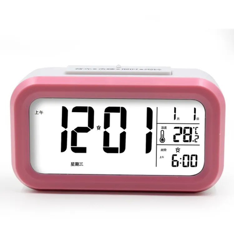 Digital Alarm Clock LCD alarm clock Commercio All'ingrosso Della Fabbrica di Vendite Calde Instock Affare Acquista