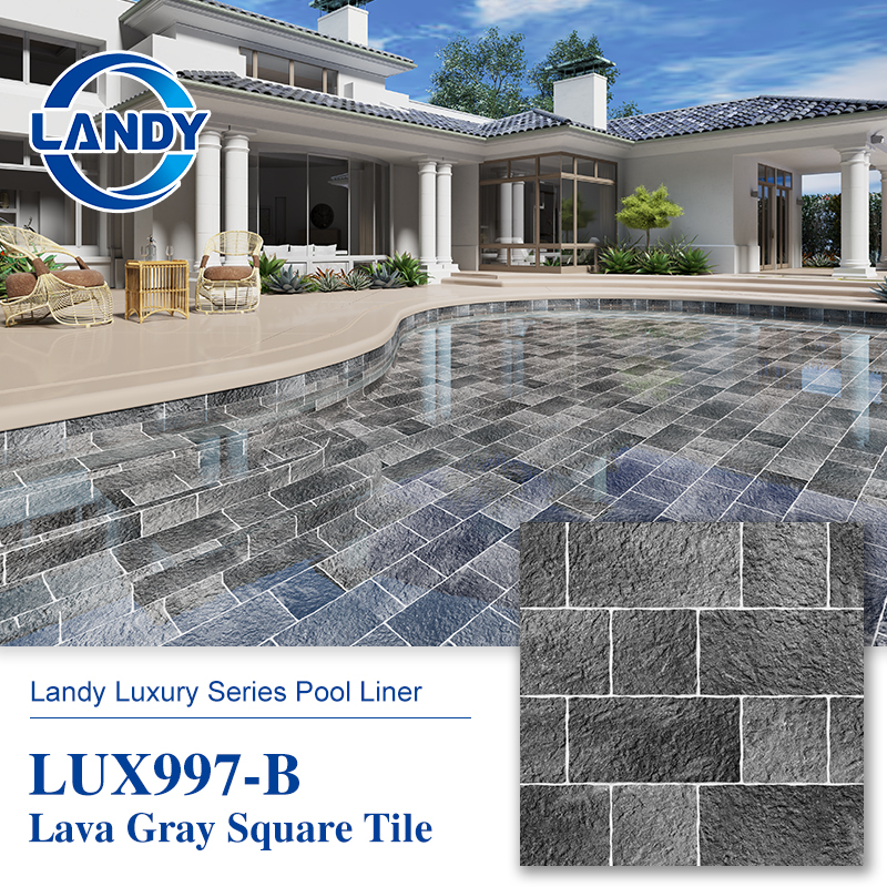 Revestimiento de piscina marrón LUX997