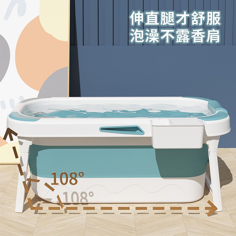 Folding bathtub