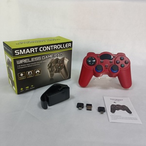 2.4Ghz Dual Fighting Gaming <strong>Controller</strong> Flexible Button <strong>Gamepad</strong> Joystick With BT Wireless Connection Smart PC &amp; PS3 Compatible - Product Image 1