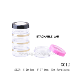 <strong>5ml</strong>/10ml/15ml/20ml/25ml Loose Powder <strong>Container</strong> <strong>Stackable</strong> Makeup Travel <strong>Container</strong> Cosmetic Packaging with Custom logo - Product Image 6