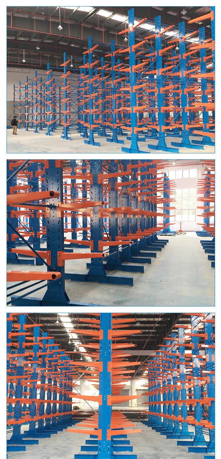 Lumber Heavy Duty Steel Cantilever Storage Racks Customized 0