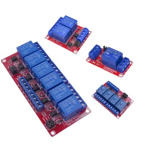 1 2 4 6 8-Kanal-Relaismodul-Platinenabschirmung mit Optoelement-Trigger mit hohem und niedrigem Pegel für Arduino Raspberry pi DC 5V 12V 24V