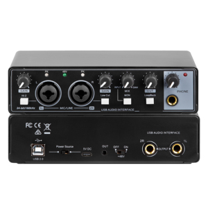 Interfaz de Audio USB para grabación de ordenador, 24 bits, 96kHz, Podcasting, Plug And Play, sin ruido - Product Image 2