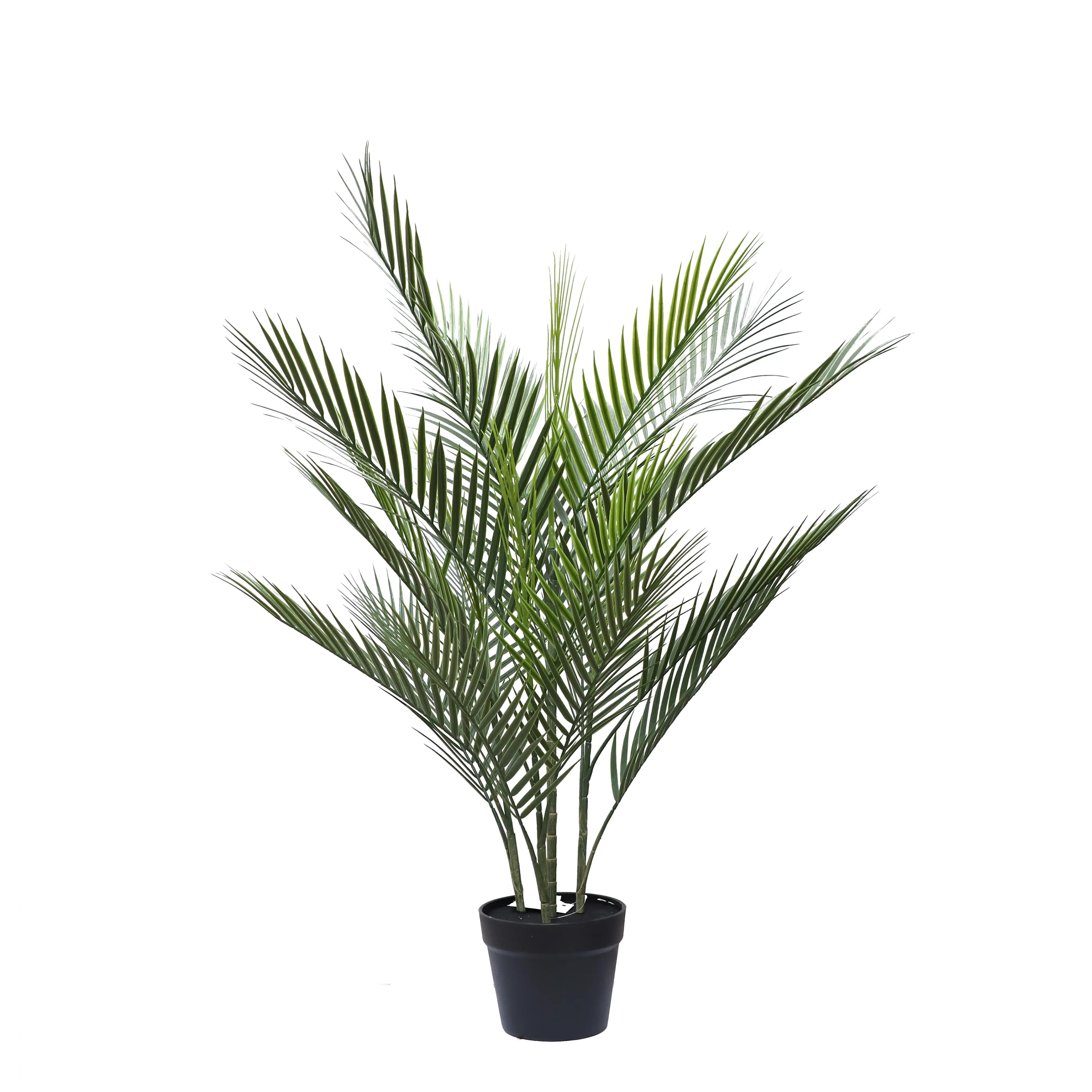 Nuovo Design fiori e piante Decorative piante di palma artificiali ornamentali a prova di UV felce finte foglie di palma albero decorazioni per interni