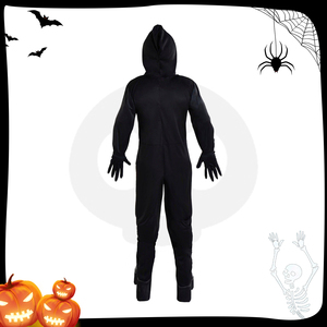 ชุดวันซี่โครงกระดูกเรืองแสงในที่มืดสำหรับเด็กผู้ชายชุดคอสเพลย์ฮาโลวีนพร้อมหน้ากากและถุงมือสำหรับเด็กกลุ่มอายุรวมกระโปรง - Product Image 2