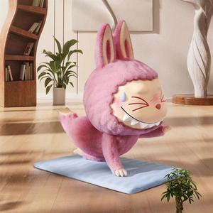 Popmart bong bóng Mart Những Con Quái Vật lười biếng Yoga loạt hộp mù labubu làm bằng tay - Product Image 2