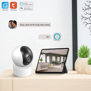 Tuya-cámara WiFi PTZ de 2MP para interior, sistema de alarma de seguridad para el hogar, con detección de movimiento, domo a Color, CCTV - Product Image 3