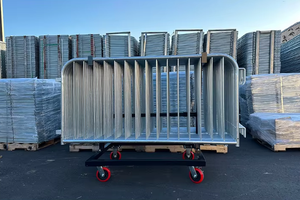 Verzinkte französische Barrikade Fußgänger-<span class=keywords><strong>Crowd</strong></span> Control Fencing Temporäre <span class=keywords><strong>Crowd</strong></span> Control Barrier - Product Image 5