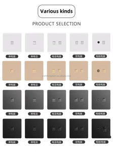 Fabrik heiße Verkäufe 86 Typ Gold Netzwerk Steckdose Daten steckdose RJ45 grau Computer Telefon Porzellan Wand steckdose - Product Image 2