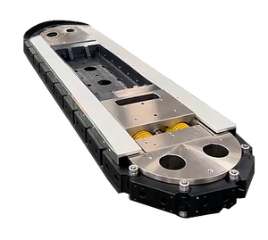 Sistema de línea transportadora de enlace de precisión Riel de guía lineal curvo Circulación Montaje automático Riel de acero Transportador vertical Curvo