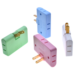One to Three US Extension <strong>Plug</strong> Adapter Mini Outlet 2 Pins America Conversion <strong>Plug</strong> 180 Degree Rotation <strong>3</strong> in <strong>1</strong> Splitter Converter - Product Image 2