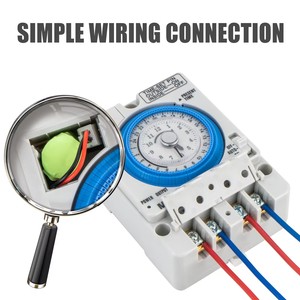 ManHua meist verkaufte TB35-N 24 Stunden Mechanische automatische analoge 12VDC Solar Timer Switch Programm zyklus - Product Image 4