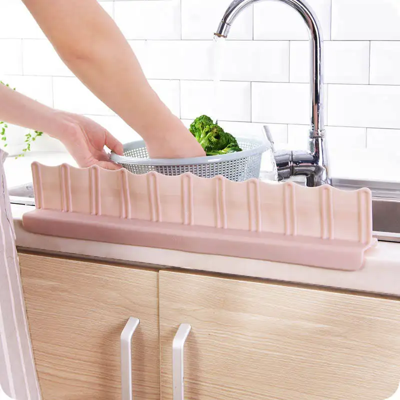 Utensilio de cocina de plástico, deflector de agua con aleta para fregadero, Limpieza de manchas de agua, suministros para el hogar