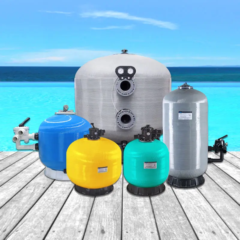 Vanne à six fonctions en fibre de verre bleu gris vert réservoir système de piscine filtre à sable traitement de l'eau