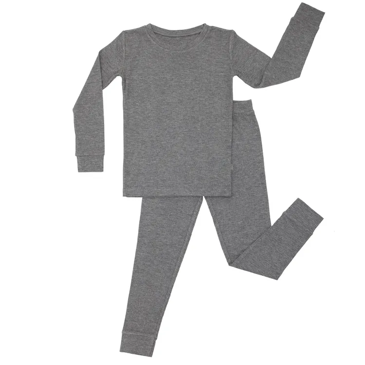2024 özel baskı bebek bambu viskon pijama çocuk çocuk pijamaları yenidoğan pijama yürüyor Boy kız giysileri bebek pijama seti