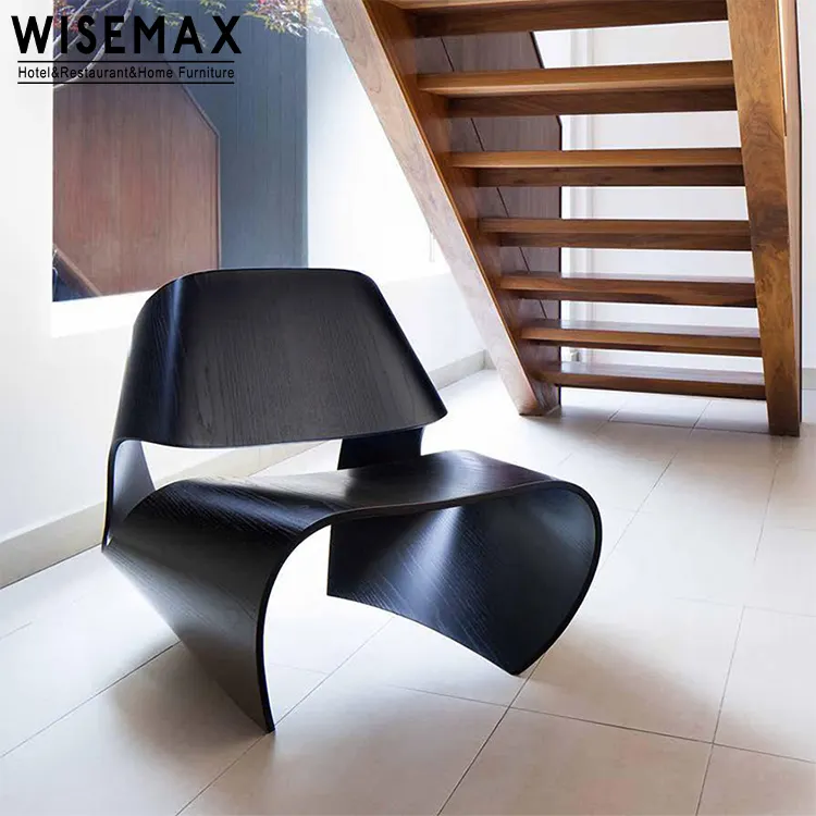 WISEMAX FURNITURE design moderno italiano hotel casa reclinabile sedia d'accento soggiorno in fibra di vetro sedia da salotto senza gambe