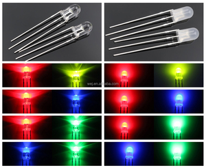3Pin แบบ Bi-Color เปลี่ยนขั้ว F3 LED สีแดง/เขียวแดง/น้ำเงินแบบ Bi-Color ผ่านรู LED F3 Bi-Color Diffused ขั้วบวกทั่วไป - Product Image 3