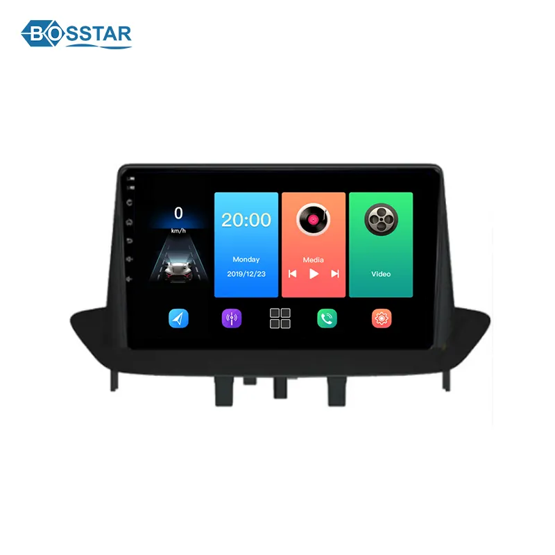 Bosstar Android reproductor de DVD de coche para Renault Megane 3 Fluence 2008-2014 coche Multimedia Video Radio