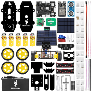 Tscin buny 4WD Smart Robot Auto Chassis Elektronische Herstellung DIY Tool Kit mit Batterie kasten für Arduino
