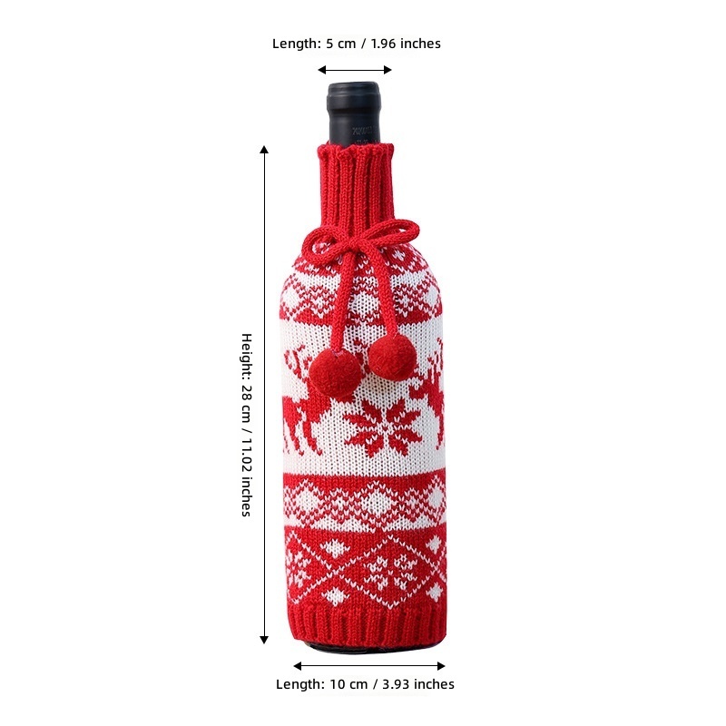 Style élan flocon de neige rouge