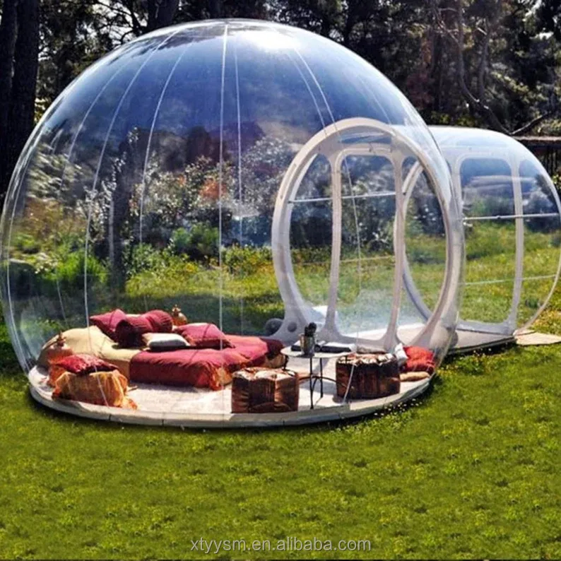 2023 Neues 3m 4m Outdoor Kids Party Ballon aufblasbares Crystal Dome Bubble Tent Clear Dome Aufblasbares Bubble Ballon House